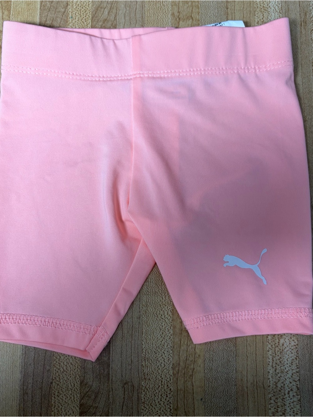 Puma Kids Peach Pink Athletic Bike Shorts